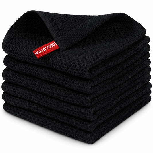 Reusable Absorbent Cleaning Cloth, Soft Waffle Texture Kitchen Towel for Home Surface Cleaning