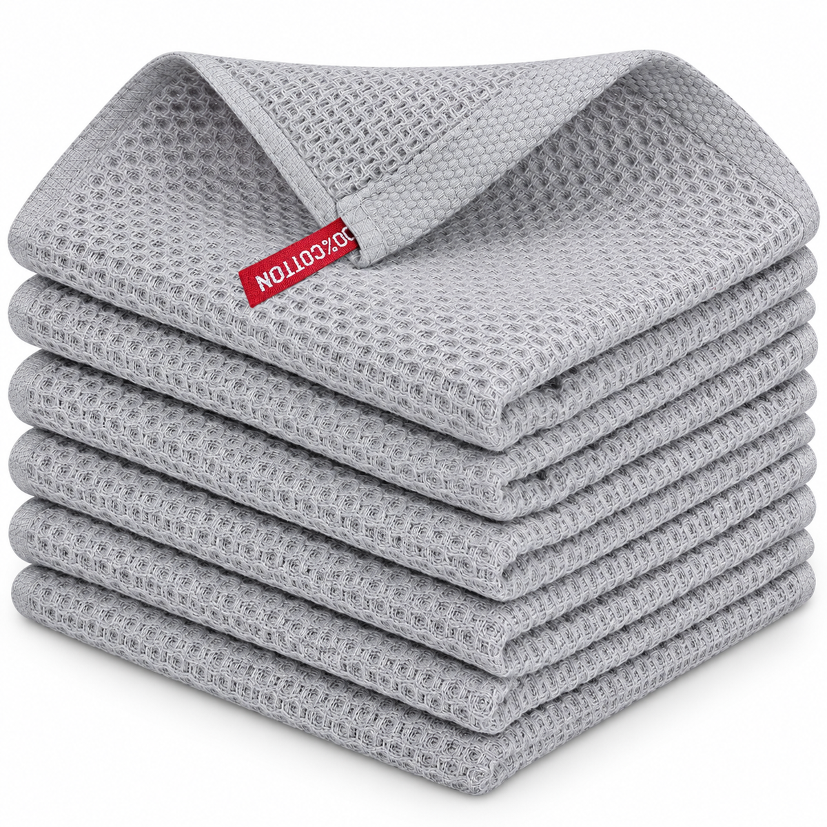 Reusable Absorbent Cleaning Cloth, Soft Waffle Texture Kitchen Towel for Home Surface Cleaning