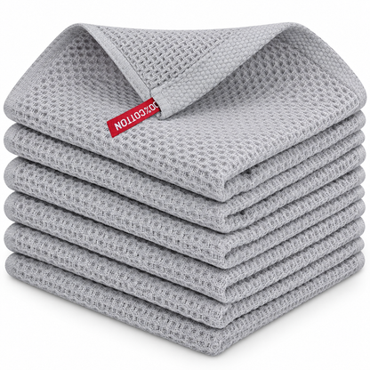 Reusable Absorbent Cleaning Cloth, Soft Waffle Texture Kitchen Towel for Home Surface Cleaning