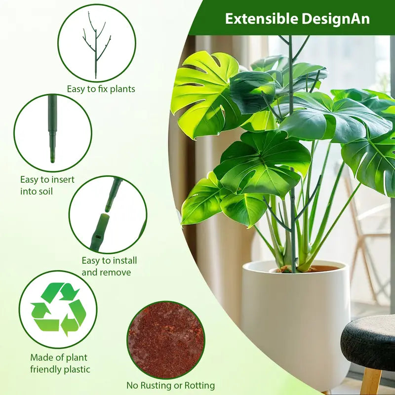 Stackable Monstera Plant Support Stakes — 6 Piece Set PLANT SUPPORT · PLANT CARE COLLECTION