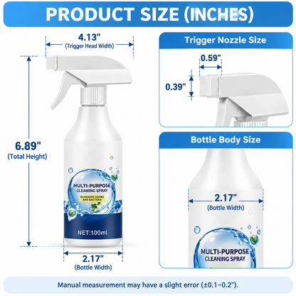 Multi-adaptive cleaning spray