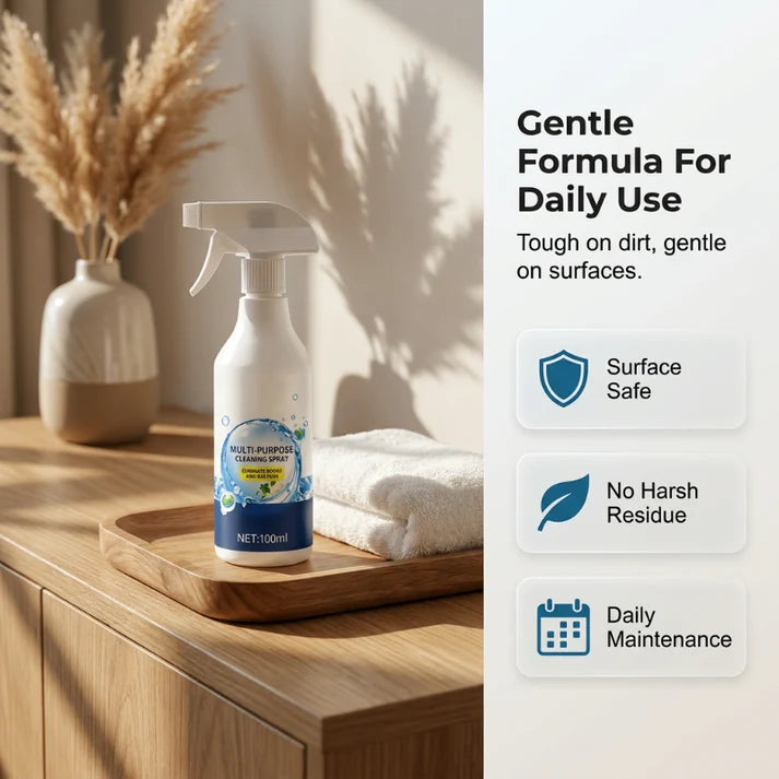 Multi-adaptive cleaning spray