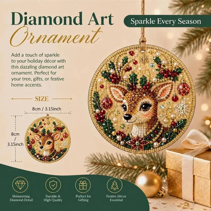 🔥Only $9.99 Last Day Promotion!🎄Christmas DIY Diamond Painting Ornaments Kit (6 PCS)🎅